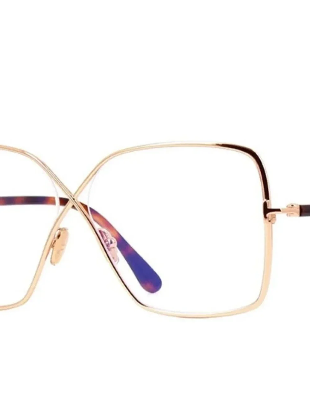 NEW Tom Ford TF5841-B 028 Rose Gold Blue Light Block Eyeglasses 59-10-135